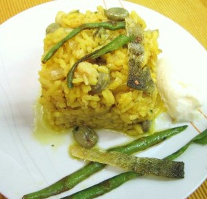 arroz con bacalao y habas